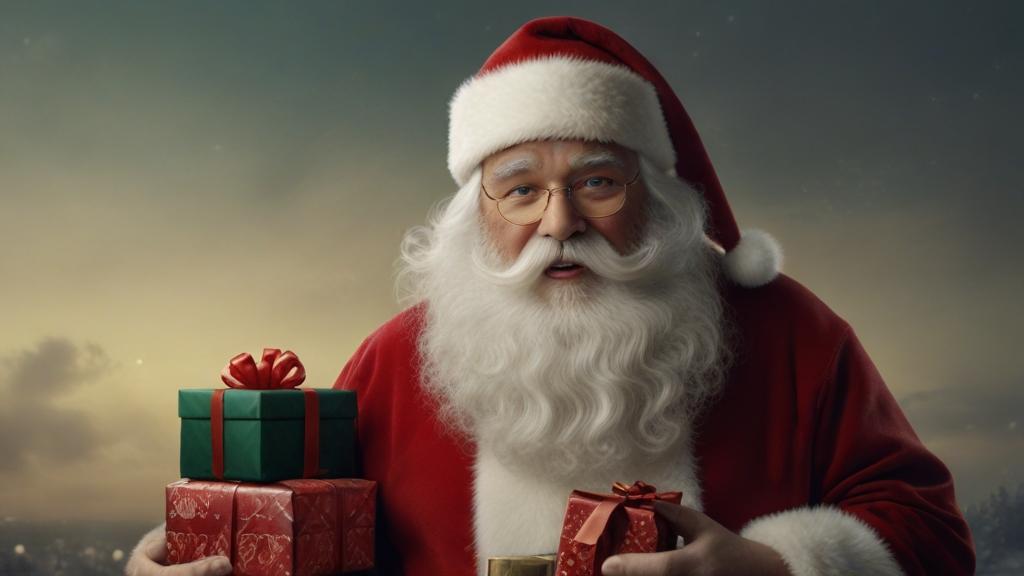 Santa Claus with Gift photo